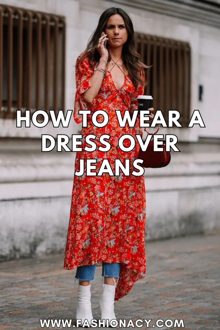 How to Wear Dress Over Jeans