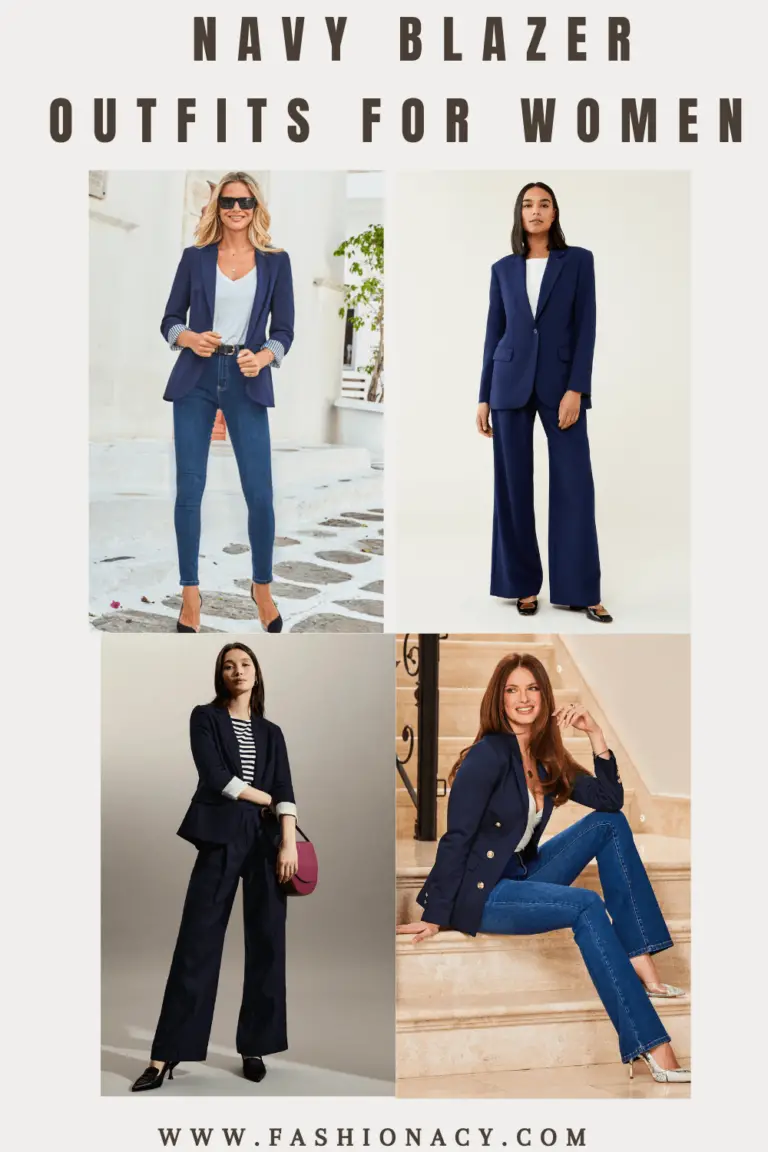 Navy Blazer Outfits For Women