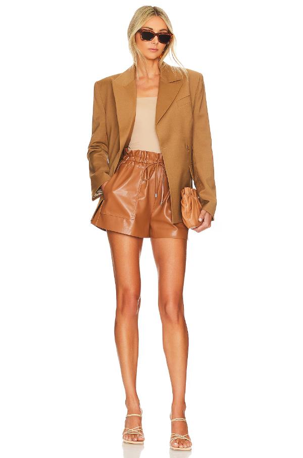 Faux Leather Shorts Outfit Dressy