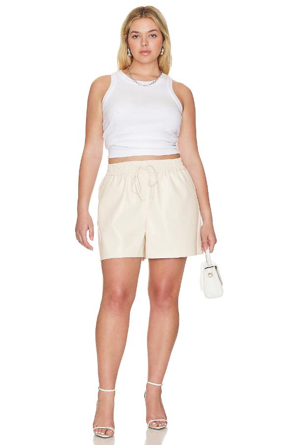 Faux Leather Shorts Outfit Plus Size