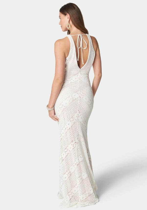 Open Back Lace Gown