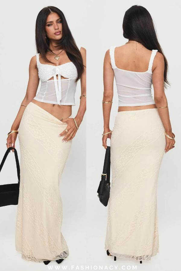 Summer Long Skirt Outfits Casual