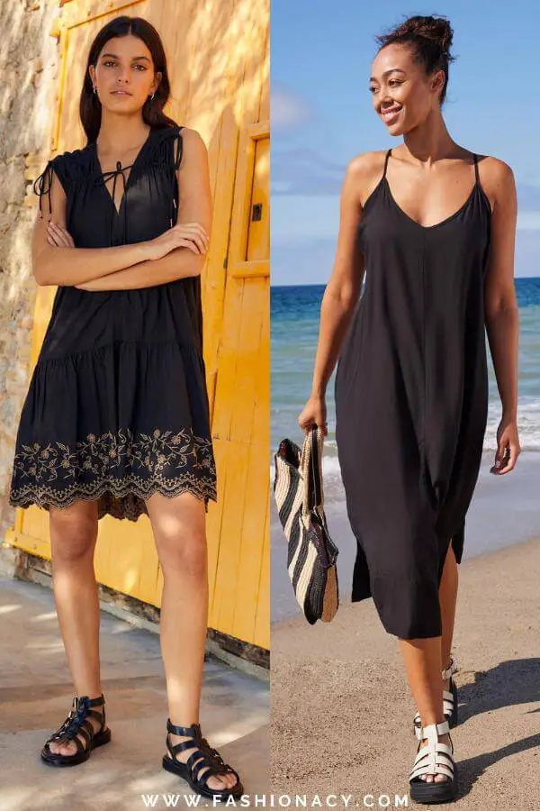 Black Summer Dress Outfit Casual