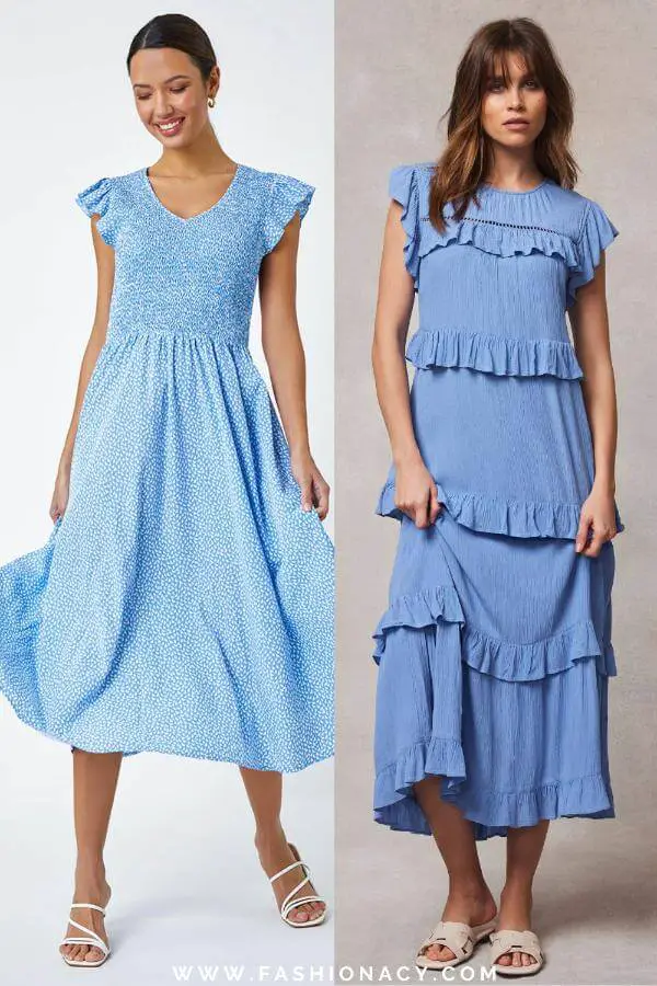 Blue Summer Dress Outfit