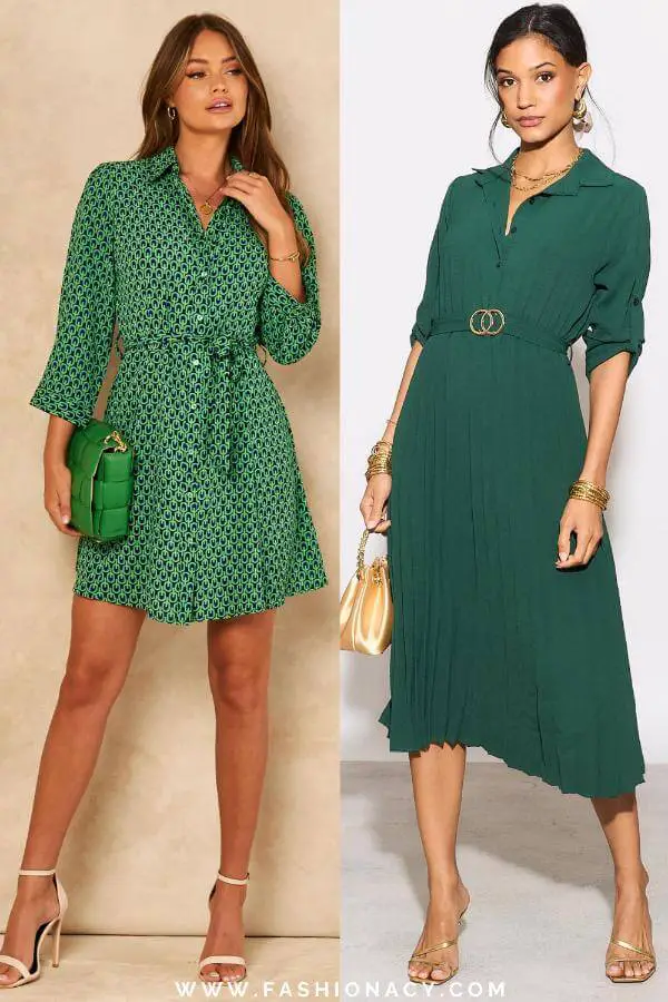 Green Summer Dress Casual