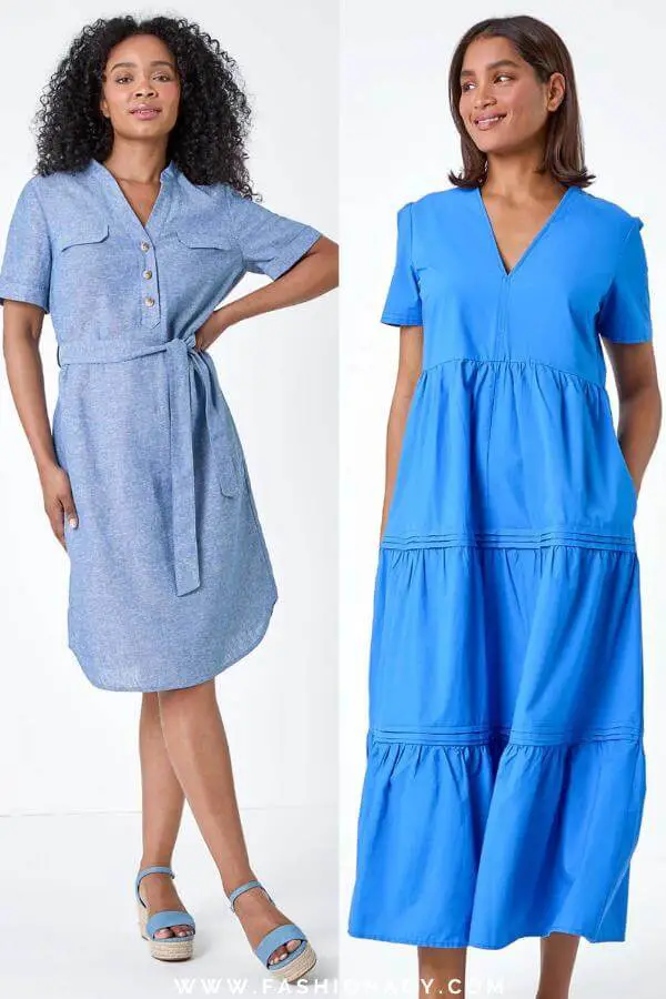 How to Style a Blue Summer Dress