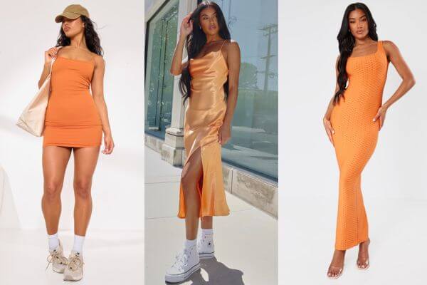 Orange Summer Dresses For Women
