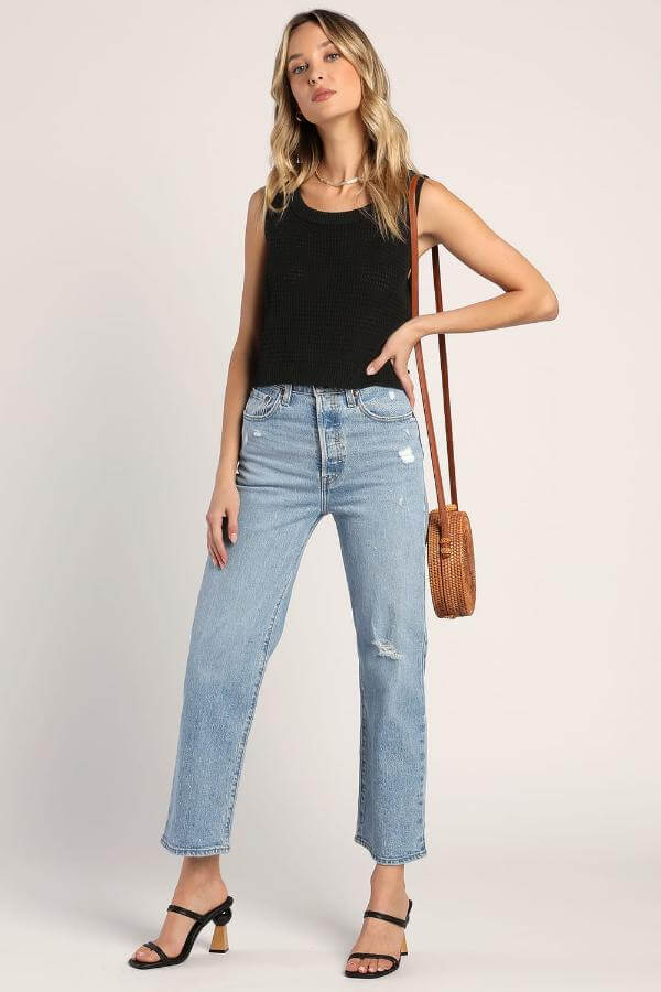 Sweater Tank Top With Jeans