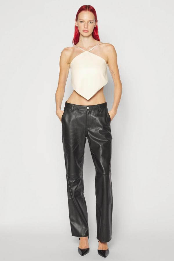 Stylish Leather Pants Outfits for Women