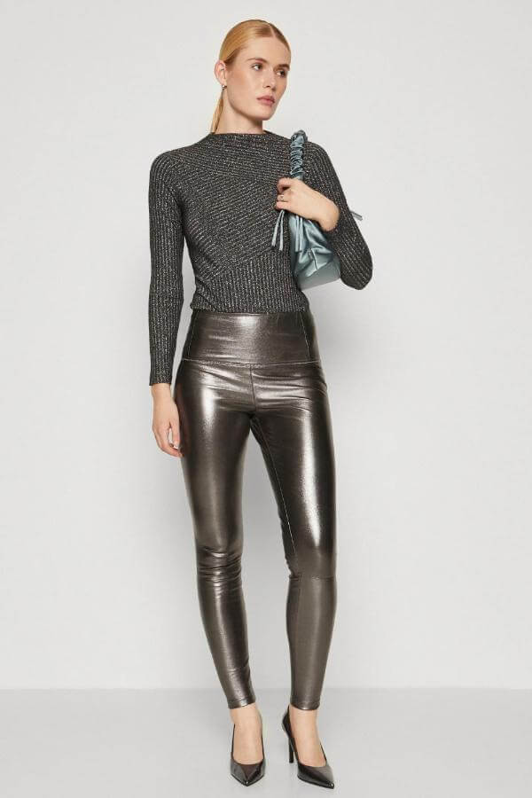 Leather Pants Outfit Spring